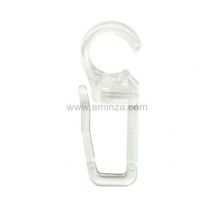 Set di 10 ganci per tenda (D20) Trasparente