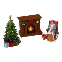 Lot d'accessoires Salon de Noël pour aménager un village