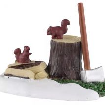 Accessoire Lemax Coupe du bois