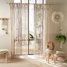 Rideau de fil (90 x 200 cm) Macram Beige