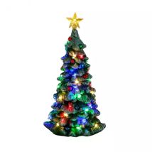 Accessoires Lemax Verlichte besneeuwde kerstboom