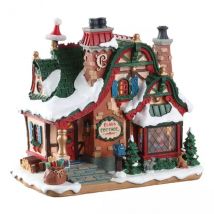 Lemax verlicht kerstdorp Het Huis van de kerstman (batterijen)