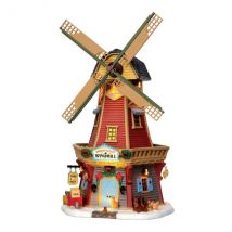 Beleuchtetes Weihnachtsdorf Lemax mit Musik und Animation Windmühle Harvest Valley