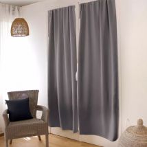 Verduisteringsgordijn met roedetunnel (90 x 210 cm) Night Donkergrijs