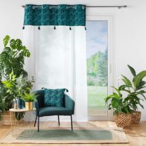 Gardine (140 x 240 cm) Palmina Petrolblau