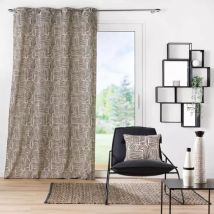 Rideau oeillets (140 x 280 cm) Pandore Noir