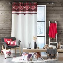 Rideau coton (140 x 240 cm) Heidi Rouge