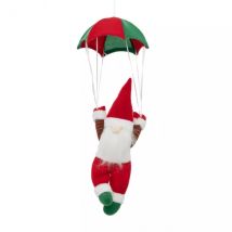 Lutin de Noël à suspendre (H58 cm) Parachutiste