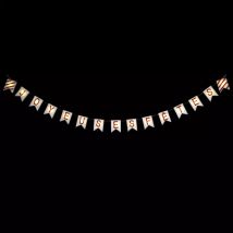 Guirlande lumineuse à piles 15 LED (5 m) "Joyeux Noel" Blanc chaud