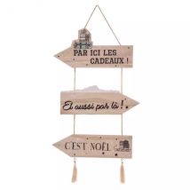 Uithangbord Par ici les cadeaux naturel
