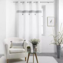 Rideau coton (140 x 240 cm) Amaya Gris
