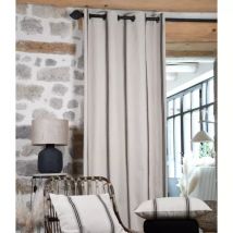 Rideau coton (135 x 260 cm) Montauban Noir