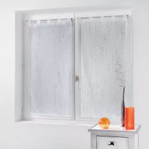Paire de voilages à passants (90 x 160 cm) Filiane Blanc