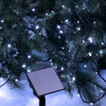 Solar Lichterkette 5 m Kaltweiß 50 LEDs