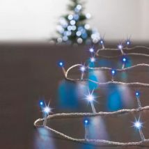 Lichtsnoer met Timer 50 m Blauw 500 LED tweekkleurig KT