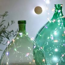 Guirlande lumineuse 10 m 100 Micro LED câble transparent Super brillante Multicolore