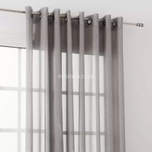 Vitrage (300 x 240 cm) Givrée Parelgrijs