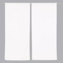 Set van 2 vitrages (45 x 120 cm) Etamine bevroren Wit
