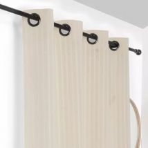Tenda trasparente coton (140 x 275 cm) Tresse Bianco cassé