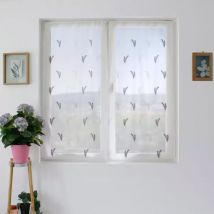 2er Set Gardinen (60 x 120 cm) Calisson Grau