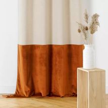 Rideau lin (135 x 280 cm) Duolin Orange