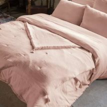 Bedloper Katoengaas (90 x 200 cm) Gaïa Poederroze