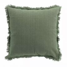 Coussin carré coton (45 x 45 cm) Vanina Vert kaki