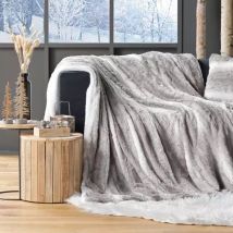 Kunstfelldecke (220 cm) Sven Beige