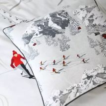 Coussin carré coton (50 x 50 cm) Meribel Gris