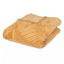 Plaid polaire (230 cm) Zoa Jaune ocre