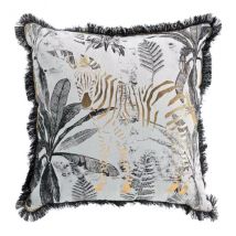 Coussin carré (45 x 45 cm) Zebrion Noir