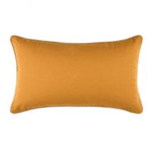 Coussin rectangulaire (50 cm) Duo jaune safran
