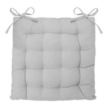 Coussin de chaise carré Datara Gris clair