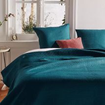 Couvre-lit et taies d'oreiller (240 x 260 cm) Dolce Bleu canard