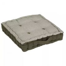 Cuscino da pavimento quadrato (40 cm) Otto Verde cachi