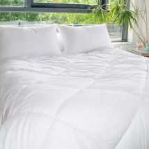 Couette Chaude (200 x 200 cm) Microfibre Lavable à 95°C Blanche
