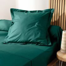 Federa quadrata cotone bio (63 cm) Biolina Verde smeraldo