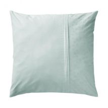 Taie d'oreiller dentelle carrée coton (L63 cm) Jeanne Bleu clair