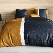 Betttuch-Set aus Baumwolle (Bett 140 cm) - 4-tlg Bel'or Gelb
