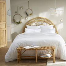 Baumwoll-Bettbezug mit Spitze (240 cm) Jeanne Weiß