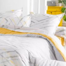 Taie d'oreiller carrée coton Vermont Blanche