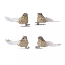 4er Set Vögel Caribana Gold