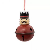 Soldat Casse-noisette à suspendre (H8 cm) Grelot Rouge