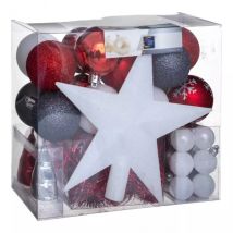 Baumschmuck-Set Aspen Dunkelgrau