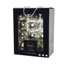 Confezione di 26 palline di Natale (D70 mm) (D60 mm) (D50 mm) Cristal Argento