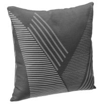 Kissen (40 cm) Jacquard Schiefergrau