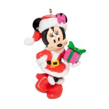 Adorno de fiesta para colgar Disney Minnie Navidad Rojo