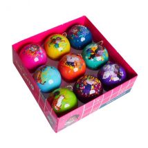 Set de 9 bolas de Navidad (D75 mm) Encanto Multicolor