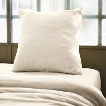 Kussensloop vierkant Katoengaas (60 x 60 cm) Gaïa Beige