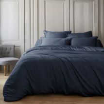 Bettbezug Bambus-Satin (260 x 240 cm) Salomé Nachtblau